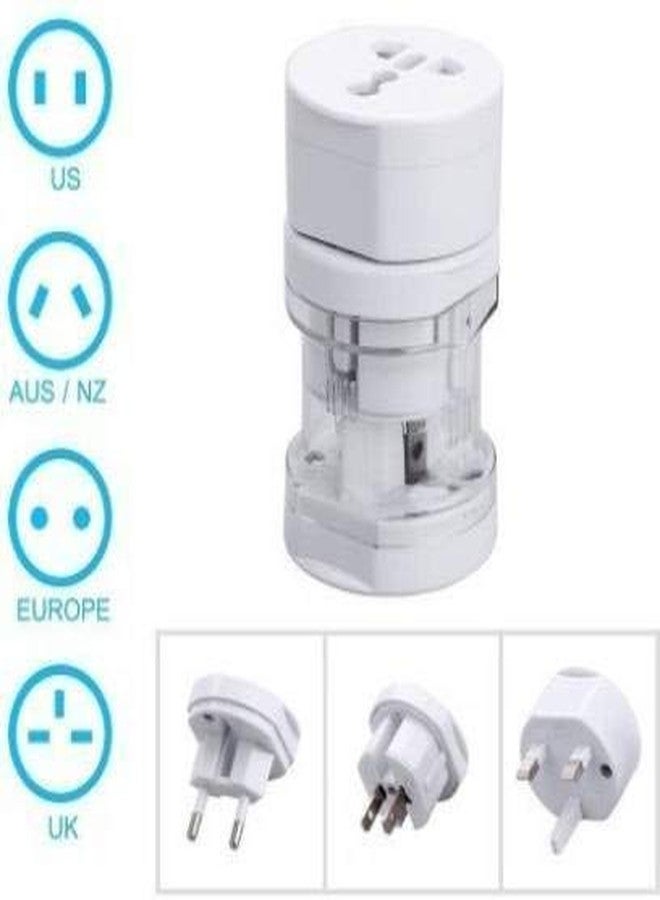 RATEHALF Travel Adapter Round All in One -Supports Over 150 Countries Including US, AUS, NZ, Europe, UK - Image 2